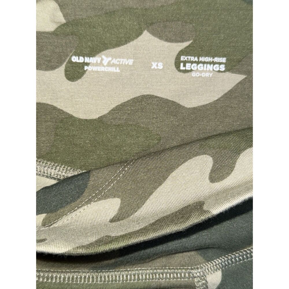 Old-navy Women's Green and Khaki Leggings - Picture 3 of 3